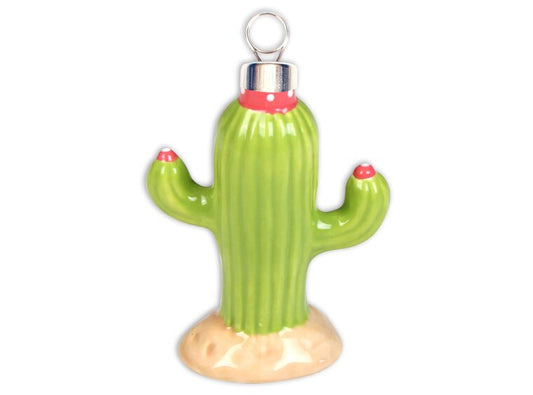 Bisque Cactus Ornament (Case of 12)