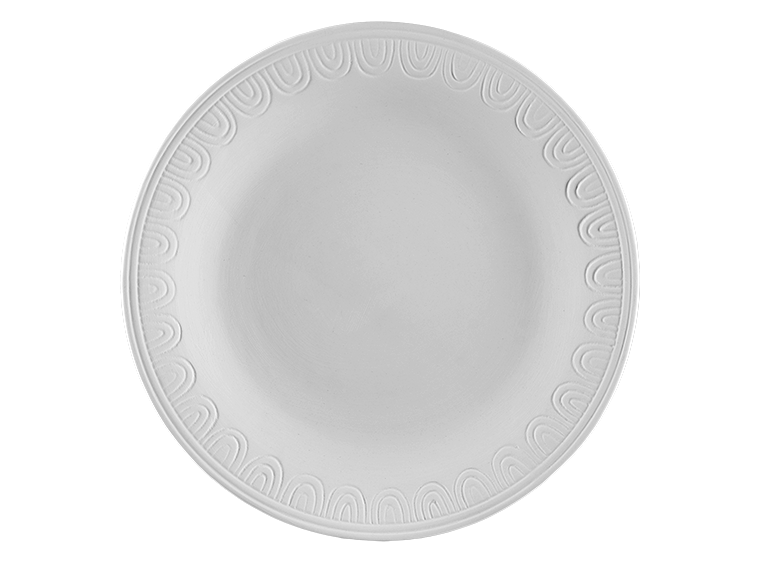 Bisque Boho Rimmed Dinner Plate (Case of 4)