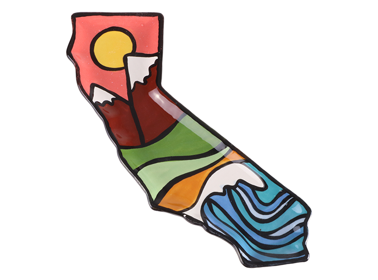 Bisque California Plate (Case of 8)