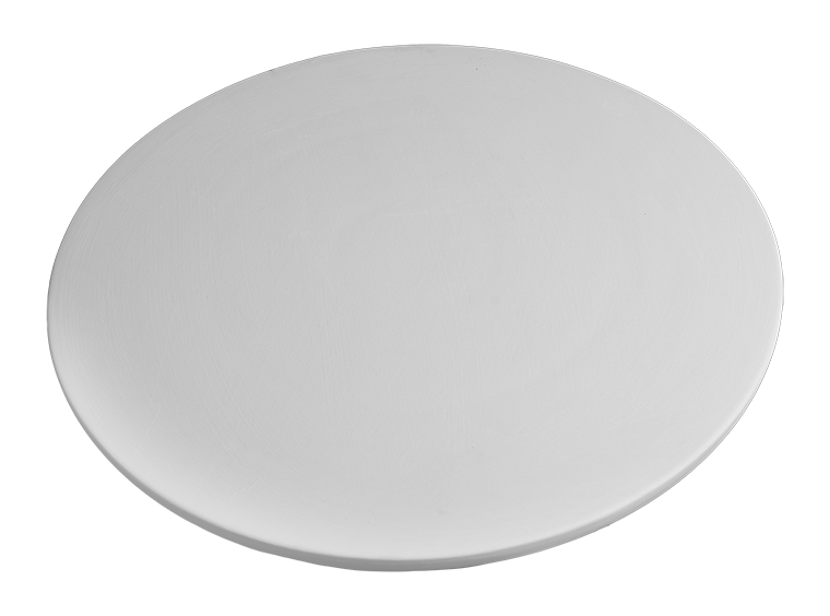Bisque Flat Round Server (Case of 4)
