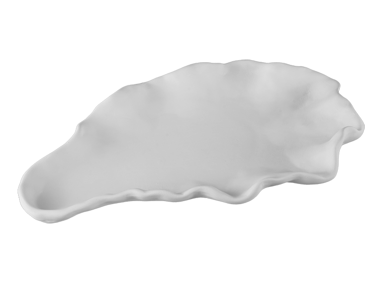 Bisque Oyster Shell Server (Case of 3)