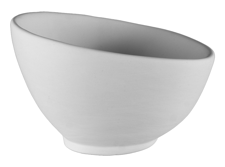 Bisque Tilted Bowl (Case of 6)