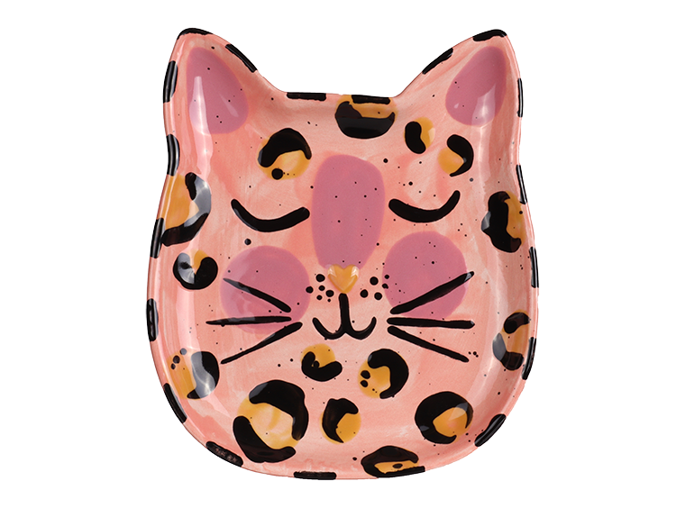 Bisque Cat Face Dish (Case of 12)