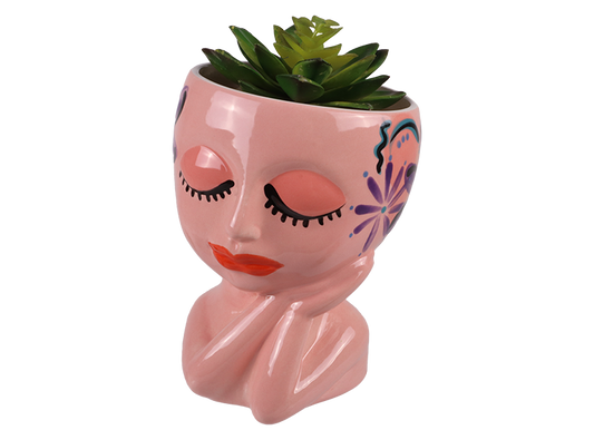 Bisque Flirty Face Planter (Case of 4)
