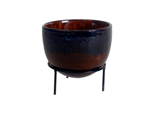 Bisque Lg Oval Planter W/ Stand (Case of 2)