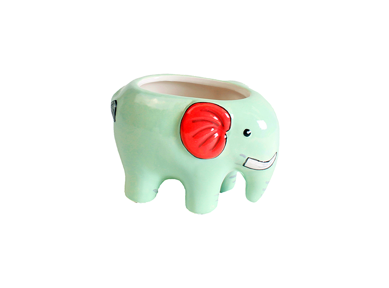 Bisque Elephant Planter (Case of 12)