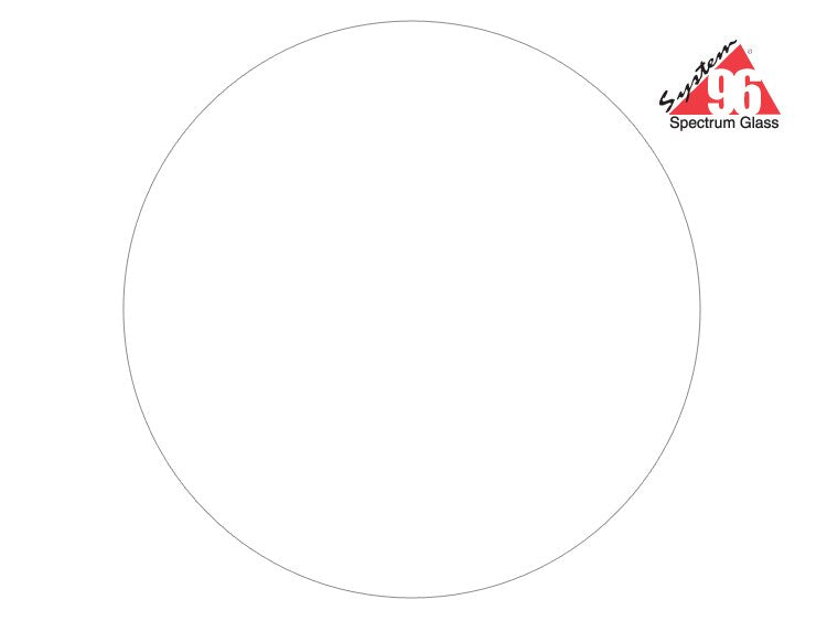 White Glass Circle 10" - Pack Of 3 (Case of 3)