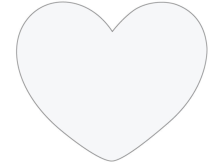 6" Ice Clear Heart - Pack Of 3 (Case of 3)