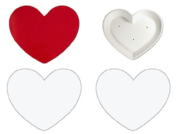 8" Heart Assortment Glass Fusing Kit (Case of 1)