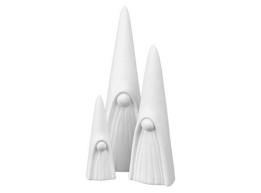 Bisque Large Slender Gnome Figurine (Case of 6)
