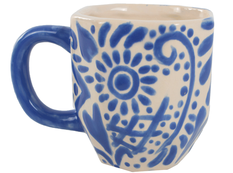 Bisque Faceted Mug (Case of 6)