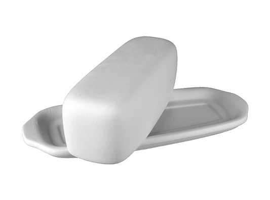 Bisque Single Butter Dish (Case of 3)