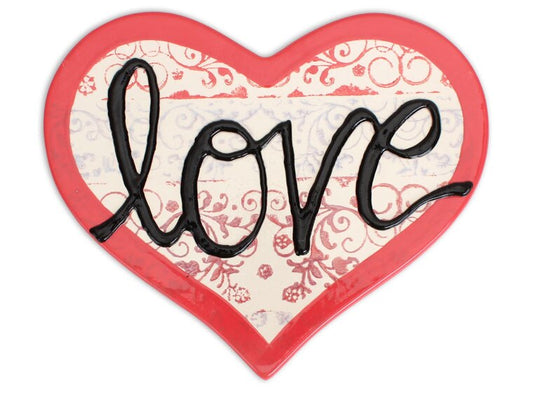 Bisque Heart Trivet (Case of 6)