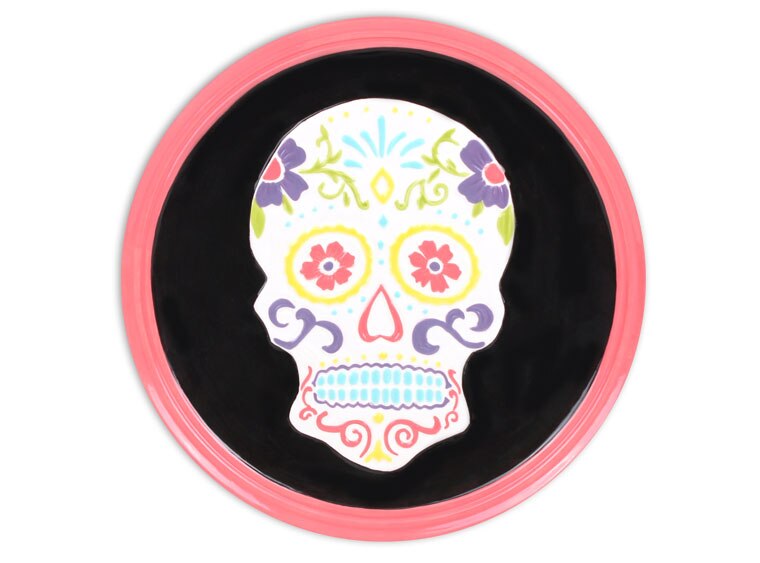 Bisque Day Of The Dead Plate (Case of 4)