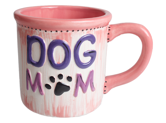 Bisque Dog Mom Tin Mug (Case of 6)