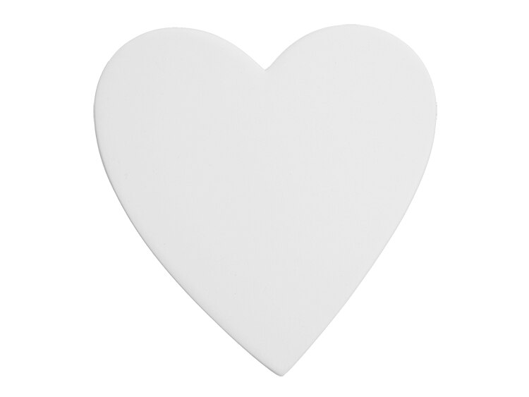 Bisque Heart Tile (Case of 12)