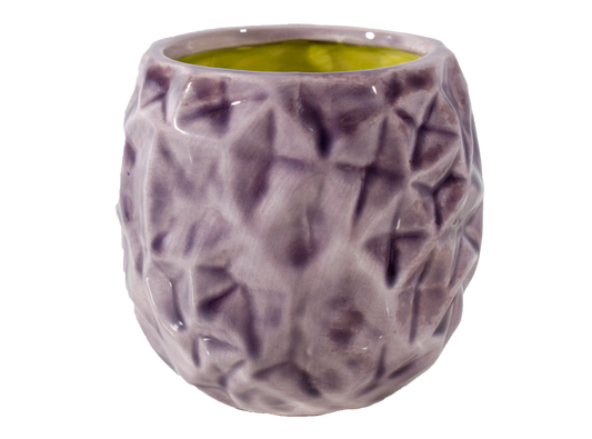 Bisque Geometric Planter (Case of 6)