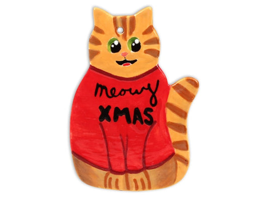 Bisque Pretty Kitty Ornament (Case of 12)