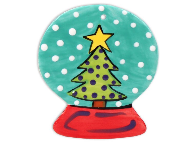 Bisque Snowglobe Ornament (Case of 12)