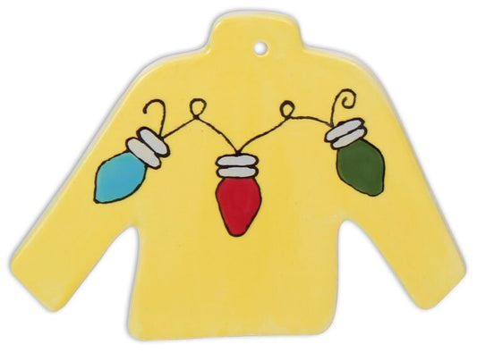 Bisque Christmas Sweater Party Ornament (Case of 12)