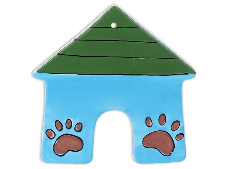 Bisque Hand Detailed House Party Ornament (Case of 12)