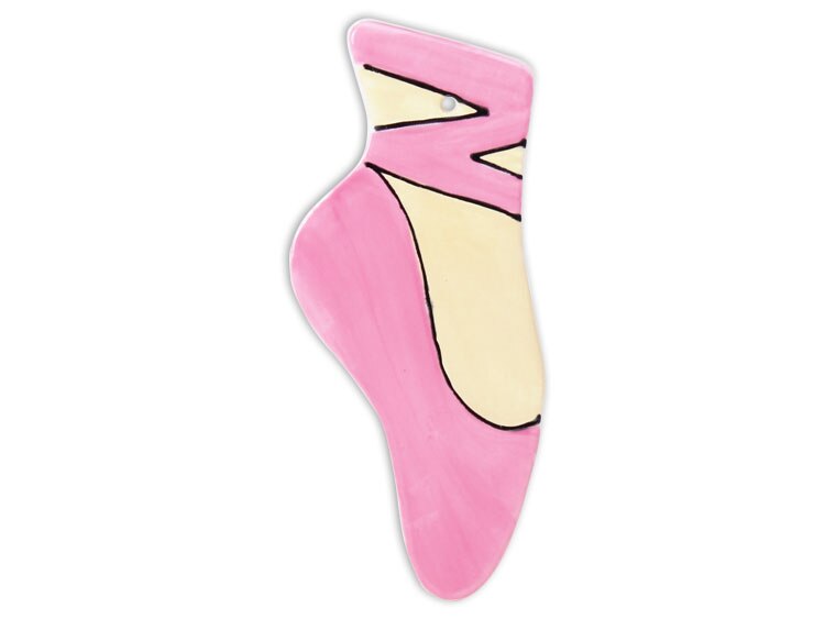 Bisque Hand Detailed Ballet Slipper Party Ornament (Case of 12)
