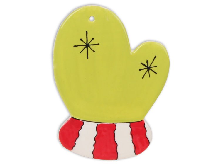 Bisque Mitten Party Ornament (Case of 12)