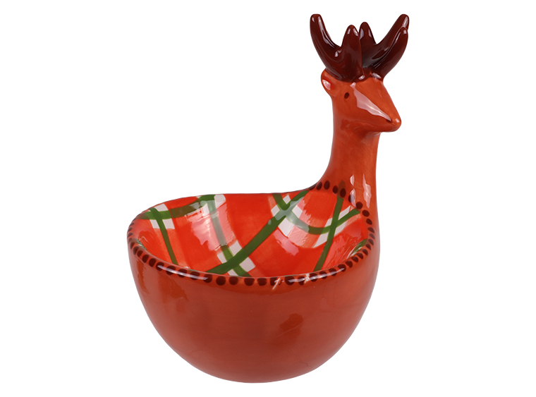 Bisque Reindeer Bowl (Case of 4)