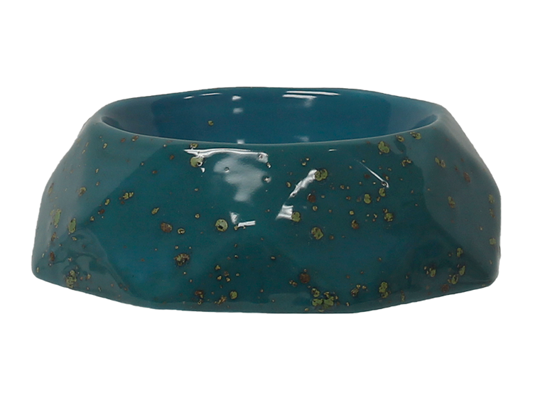 Bisque Faceted Pet Bowl (Case of 4)