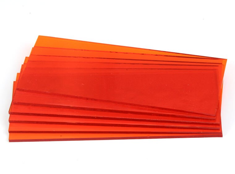 Orange Transparent Blocks (Case of 1)