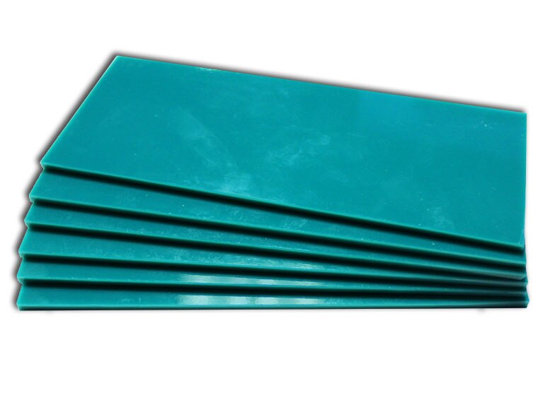Peacock Green Opalescent Glass Block (Case of 1)