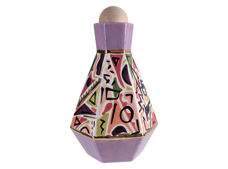 Bisque Jewelled Decanter (Case of 2)