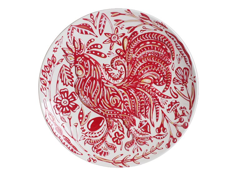 Bisque Crower Plate (Case of 4)