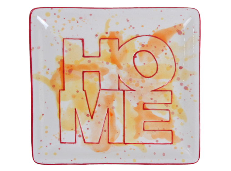 Bisque Home Word Dish (Case of 8)