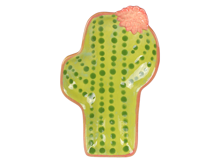 Bisque Saguaro Cactus Dish (Case of 12)