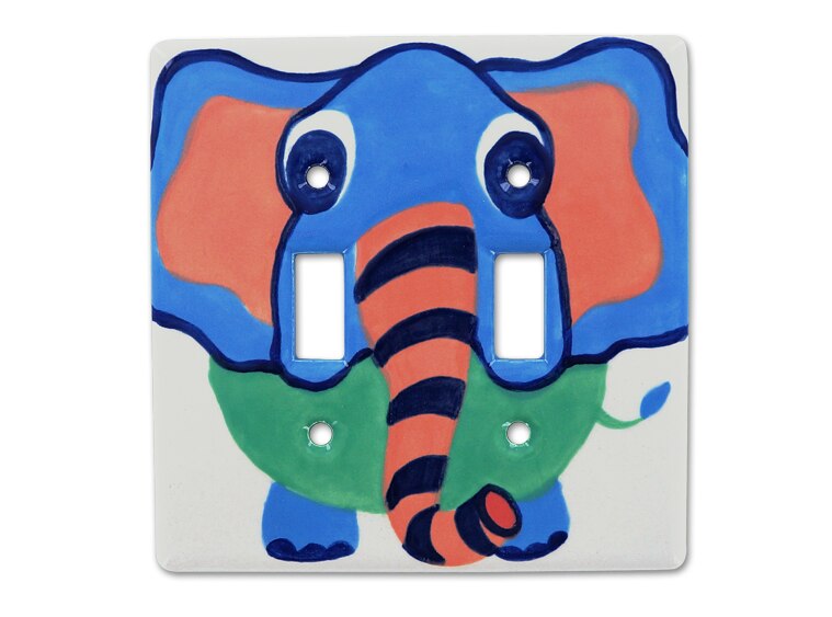 Bisque Double Switch Plate (Case of 12)