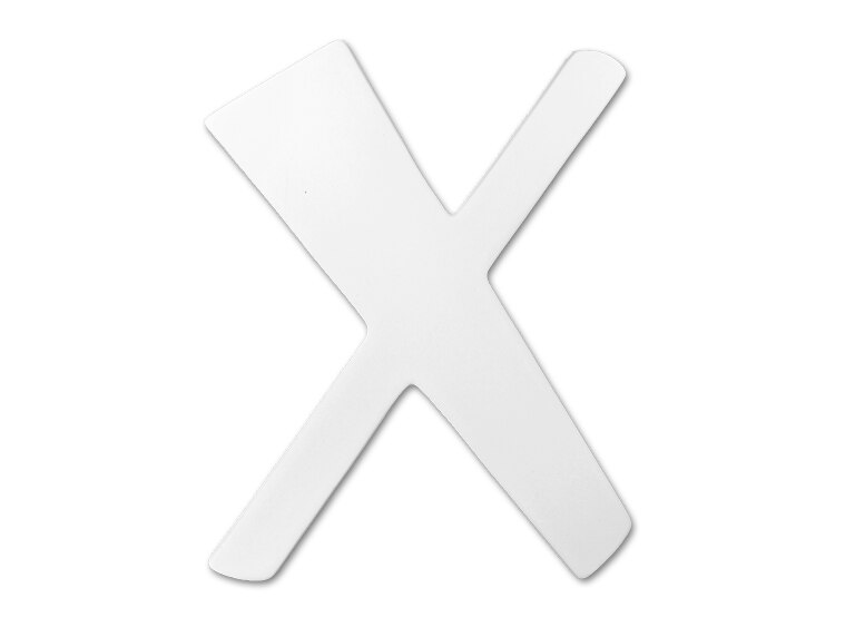 Bisque 8" Curvy Letter X (Case of 1)