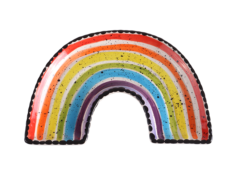 Bisque Ammie's Rainbow Dish (Case of 12)