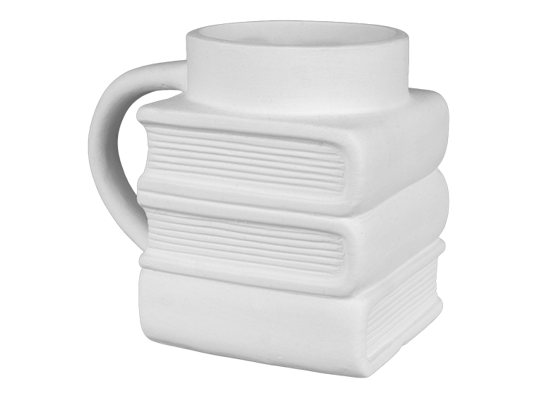 Bisque Book Worm Mug (Case of 6)