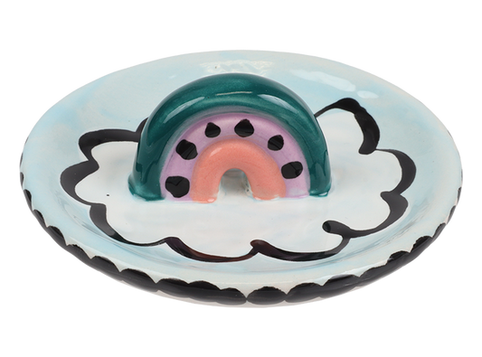 Bisque Ammie's Rainbow Ring Dish (Case of 8)