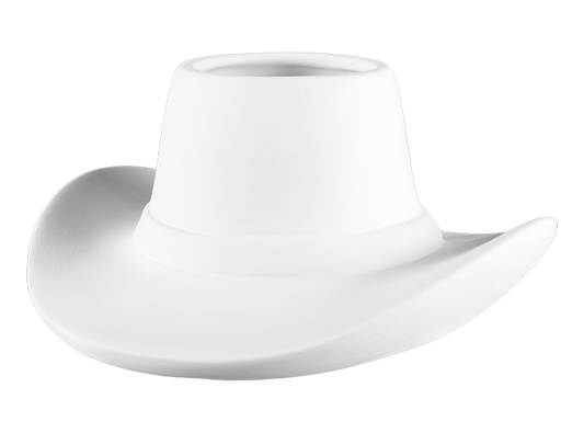 Bisque Cowboy Hat Container (Case of 4)