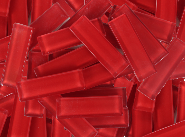 Daredevil Crystal Glass Mosaic Tile 15x48mm (Case of 1)