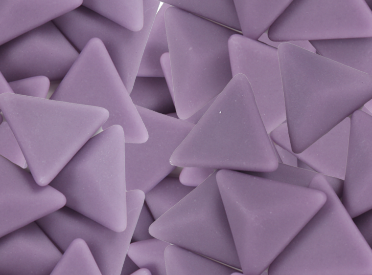 Dark Orchid Matte Triangle Mosaic Tile 28mm (Case of 1)