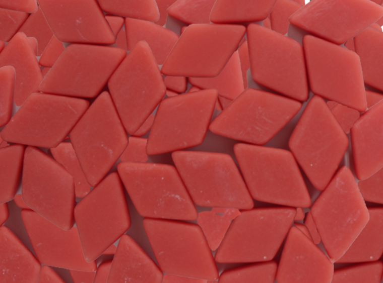 Vermilion Matte Diamond Mosaic Tile 10x20mm (Case of 1)