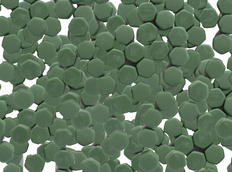 Cedar Green Matte Hexagon Mosaic Tile 23mm (Case of 1)