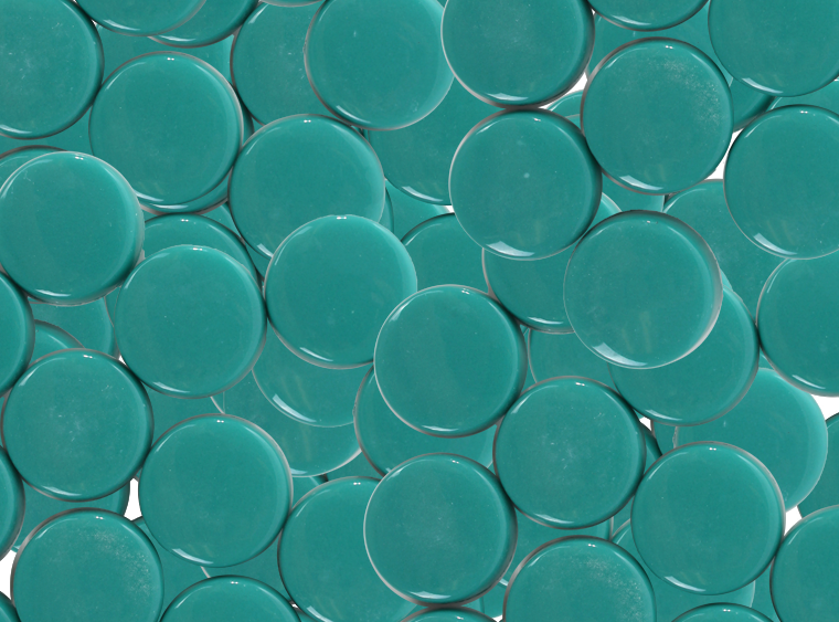 Sea Suds Glossy Round Mosaic Tile 20mm (Case of 1)