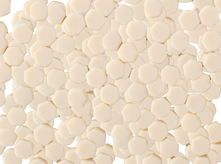 Crème Burlee Matte Hexagon Mosaic Tile 10mm (Case of 1)