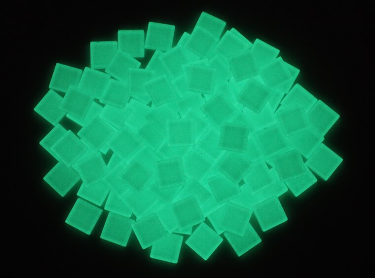 Green Glow Tile - 20 Mm Square (Case of 1)
