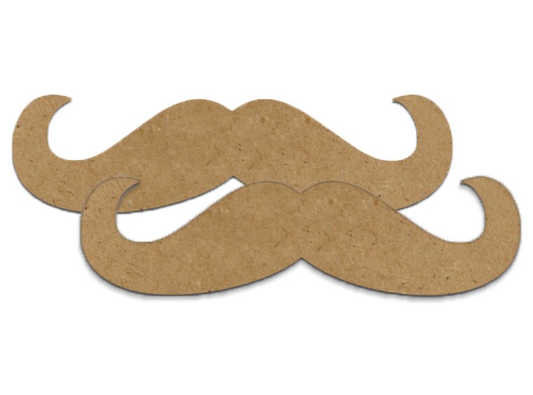Hipster Mustache Plaque (Case of 2)