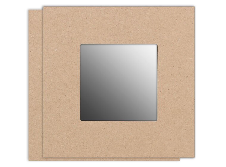 6" Square Mirror (Case of 2)